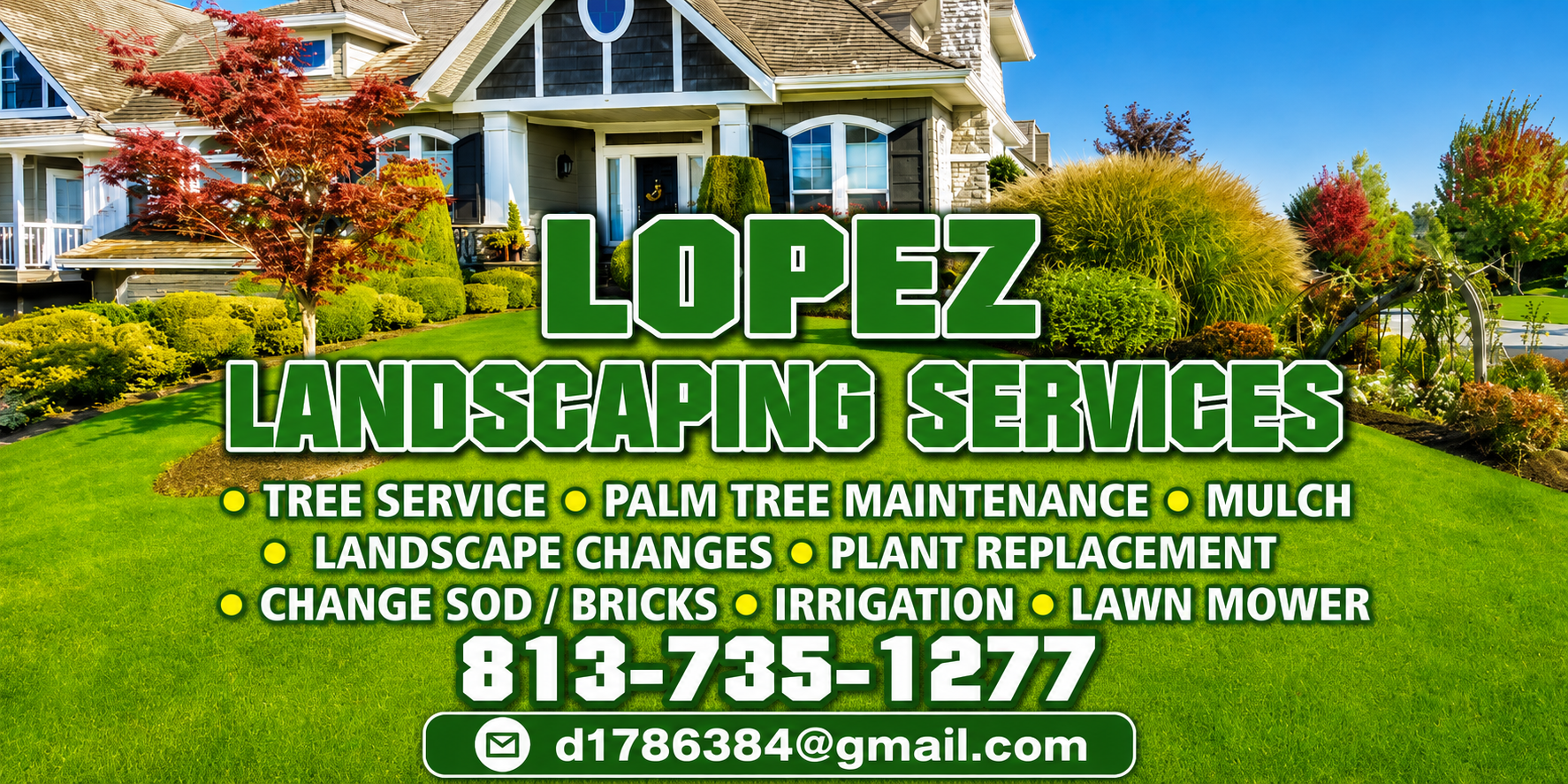 Lopez Landscaping Business Card